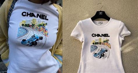 chanel f1 teeshirt|chanel f1 tees price.